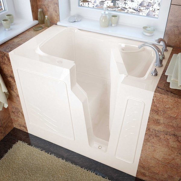 Meditub MediTub Walk-In 26 x 46 Right Drain Biscuit Soaking Walk-In Bathtub 2646RBS